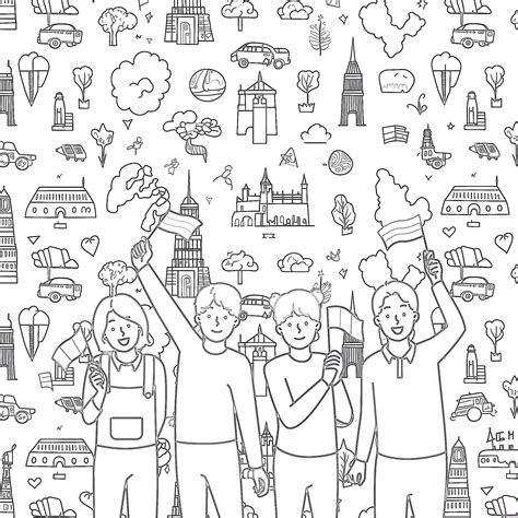 Country Coloring Pages 的图像结果