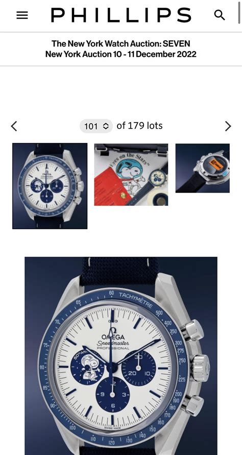 Snoopy at legit NYC auction site with a very low estimate : r/OmegaWatches