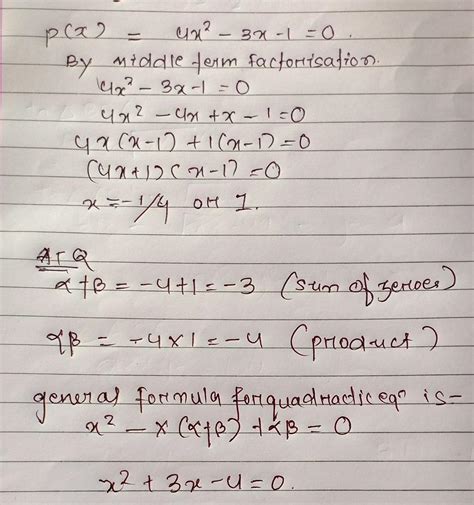 Find a quadratic polynomial whose zeros are the reciprocal of the zeros ...