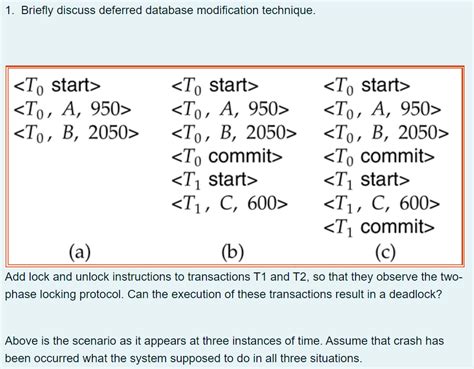 Image result for Explain Deferred Database Modification
