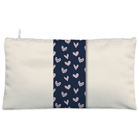 Doodle Hearts Cosmetic Pouch | Navy & Cream Makeup Bag for Her | Right ...