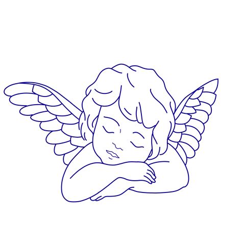 Simple Angel Tattoos, Small Angel Tattoo, Baby Angel Tattoo, Angel Outline, Tattoo Outline ...