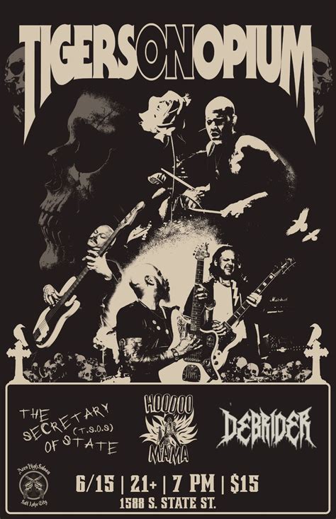 Tigers on Opium, Debrider, Hoodoo Mama, & TSOS -At Aces High Saloon ...