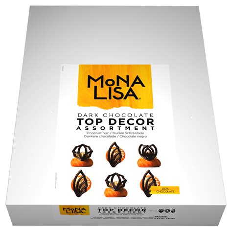 Mona Lisa - Dark Chocolate Top Décor Assortment | callebaut.com