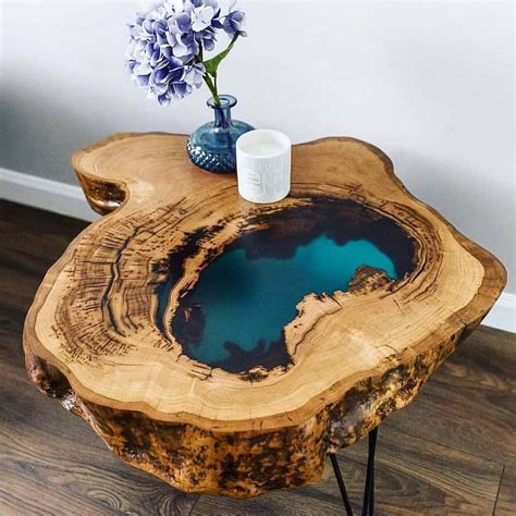 Epoxy resin wood table top diy ~ Time for change