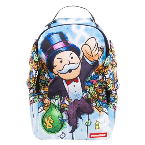 Sprayground Monopoly Money Wings Backpack– backpacks4less.com