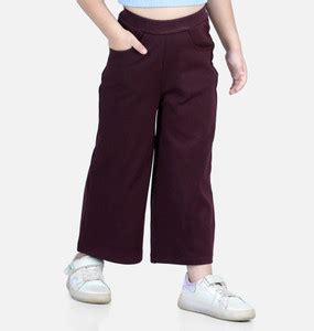 GETERA Flared Girls Maroon Trousers - Buy GETERA Flared Girls Maroon ...