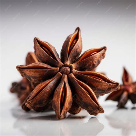 Premium AI Image | Star anise spice on a white background
