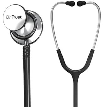 Dr Trust USA Gold Standard III Stethoscope for Doctors, Medical ...
