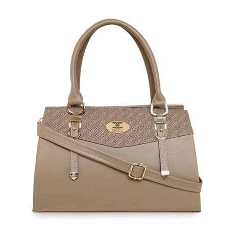Buy ESBEDA Light Brown Color Top handle Satchel bag For Women at Amazon.in
