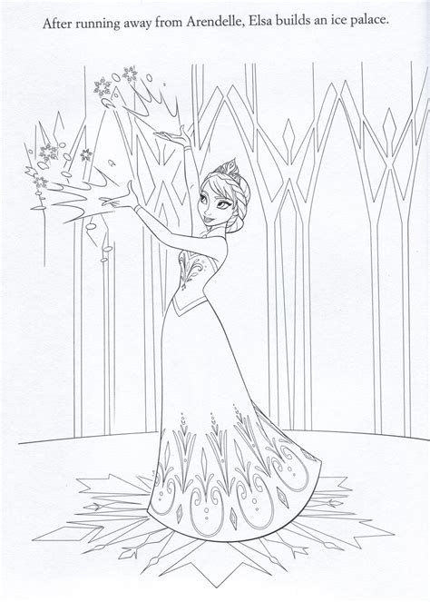 Frozen Ice Castle Coloring Page