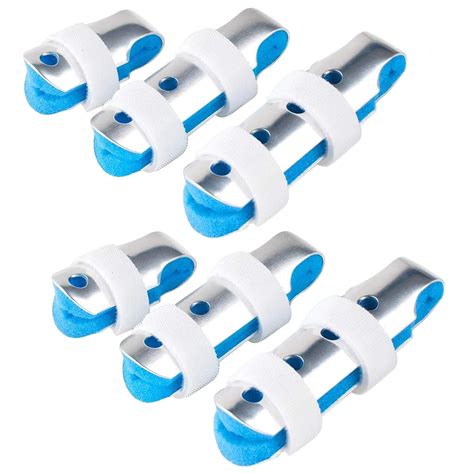 Buy 6 Pieces Finger Splint, Teroys Trigger Finger Splint Support Brace ...