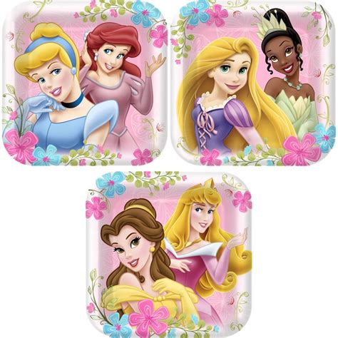Disney Fanciful Princess Shaped Dessert Plates | Disney princess ...
