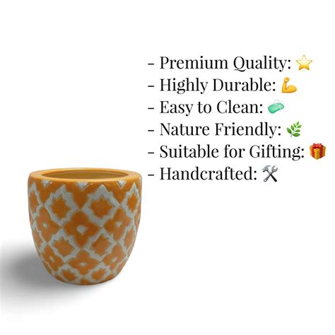 Ceramic pots in Delhi Mughal style-Decorative planters for plants ...