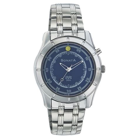 Buy Online Sonata Quartz Analog Blue Dial Strap Watch for Men ...