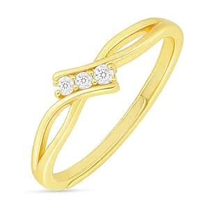 ZAVYA 925 Silver My Eternal Vow Gold Plated Ring (Adjustable) | Gift ...