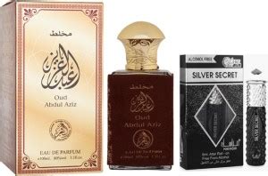 AL FAKHR Oud Abdul Aziz Perfume 100ml & Silver Secret Attar 6ml Price ...