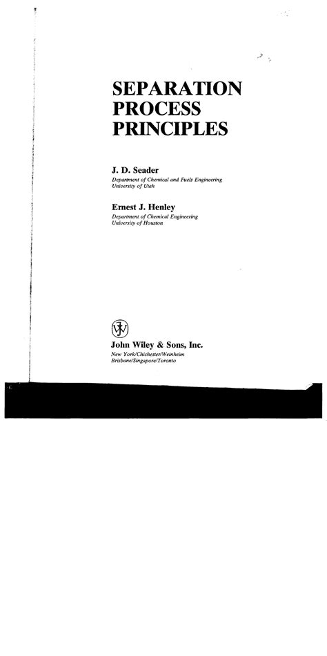 Image result for Separation Process Principles 2nd Edition