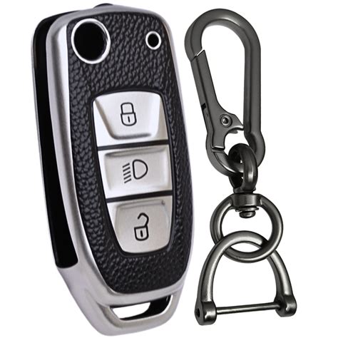 Leather Key Cover Compatible for Tata Tigor | Bolt | Nexon | Hexa | Ze ...