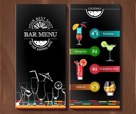 Image result for Cocktail Menu Template