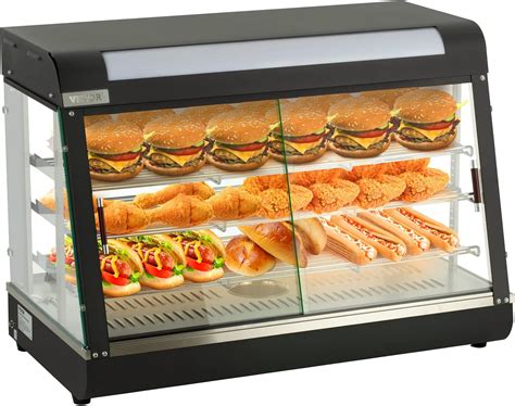Amazon.com: VEVOR Commercial Food Warmer Display, 3 Tiers, 1800W Pizza ...