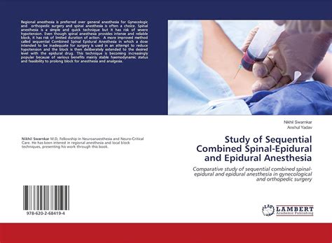 Study of Sequential Combined Spinal-Epidural and Epidural Anesthesia ...