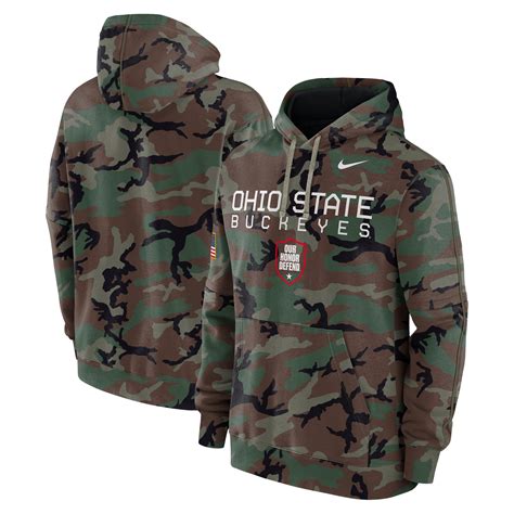 Men's Nike Camo Ohio State Buckeyes 2024 Military Appreciation Club ...