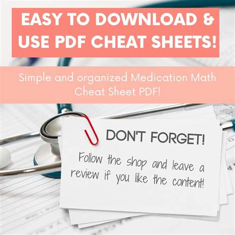 Image result for Nursing Math Formulas Cheat Sheet