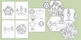 Sports Day Colouring Pages