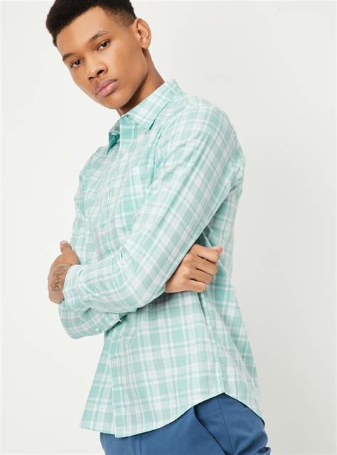 Buy Men Regular Fit Checked Casual Shirt Online at just Rs. 1049.0 ...