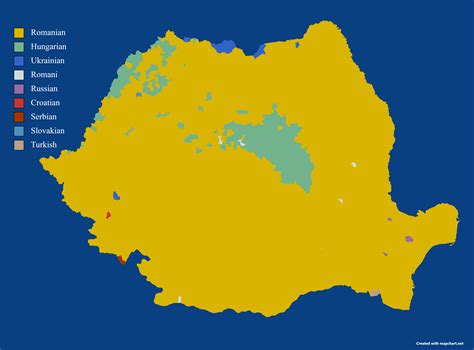 Romanian Language Map