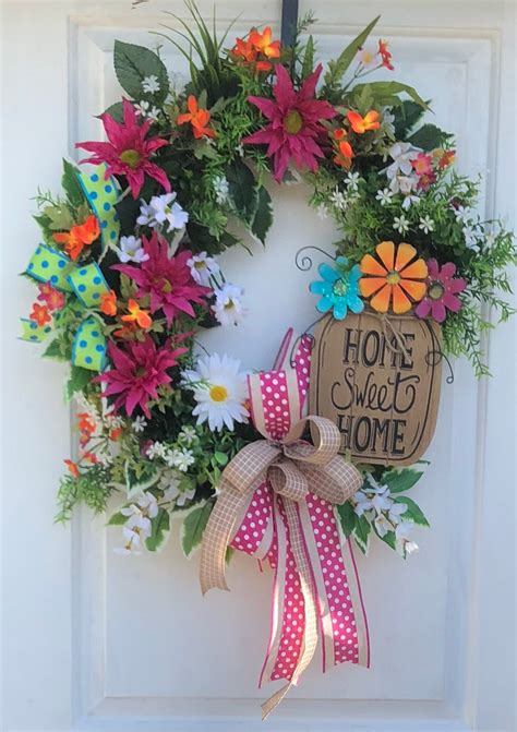 Free Shipping, SummerWreath, Summer Wreaths for front door, Grapevine ...