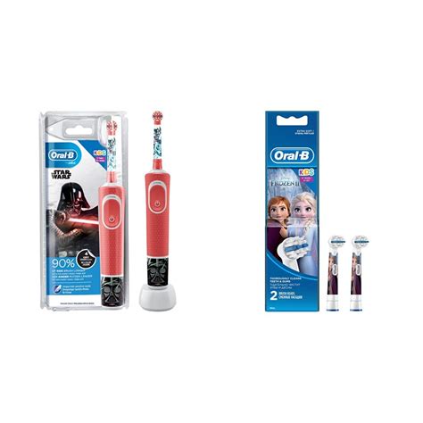 Oral-B Kids Electric Rechargeable Pink Toothbrush Featuring Star Wars ...