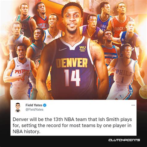 ClutchPoints on Twitter: "Denver is now home number 13 for Ish Smith 😱 ...