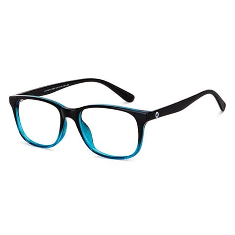 Buy Kids Glasses: Black Blue Transparent Black Full Rim Rectangle Kids ...