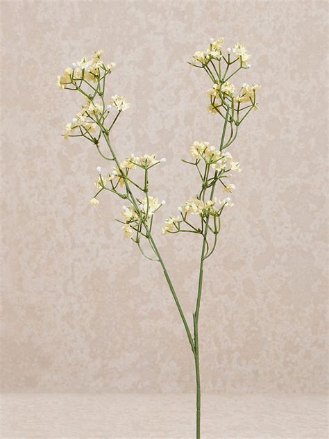 Buy Westside Home Yellow Artificial Gypsophila Flower - Small from Westside
