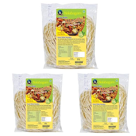 Nalabagam Kodo Millet Noodles - 180G Pack of 3 : Amazon.in: Grocery ...