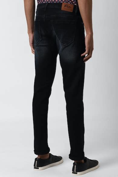 Buy Men Black Dark Wash Jeans Online - 587425 | Peter England