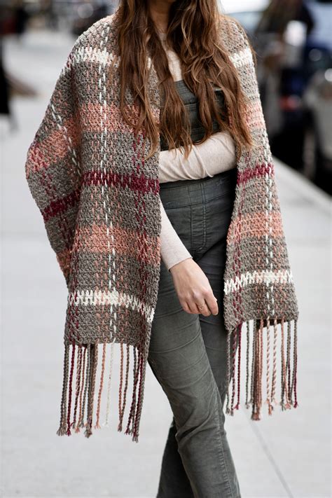 Rosebridge Plaid Blanket Scarf FREE Crochet Pattern — Two of Wands