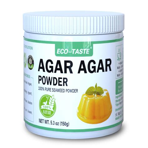 Agar Agar Powder 5.3 oz (150g) - 100% Natural Seaweed - 5.3 Ounce Pack ...