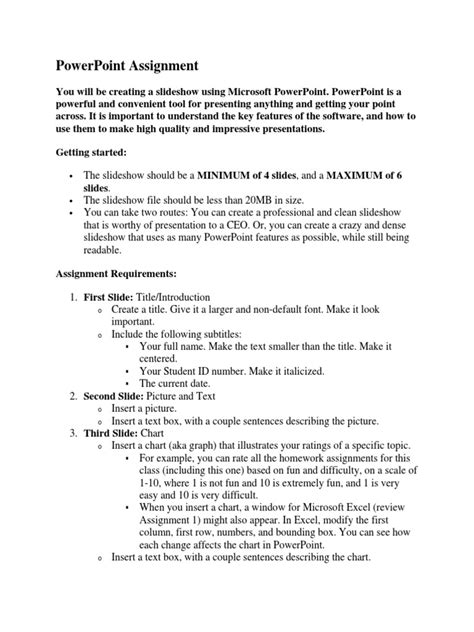 Image result for Sample PowerPoint Assignment