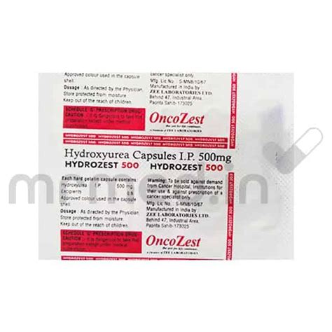 Buy Hydrozest 500mg Capsule 10's Online: Uses, Price, and Side Effects ...
