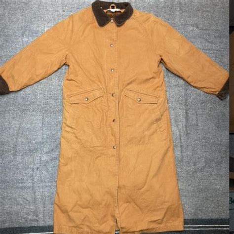 Vintage LL Bean Barn Coat Trench sherpa fleece Aztec... - Depop