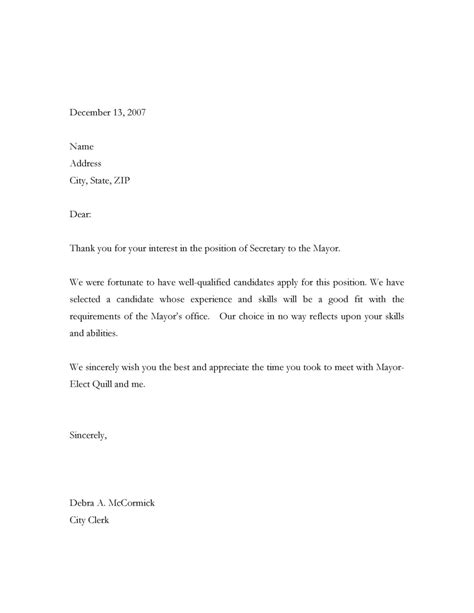 24 Amazing Rejection Letter Template - RedlineSP