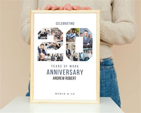 Work Anniversary Gifts, Personalized Gifts,20th Anniversary ...