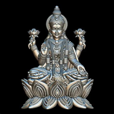 Lakshmi Mata 3D Model | jewelry Making