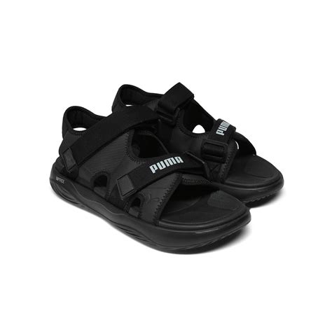 Unisex Black Softride Seave Aquaterra Sandal