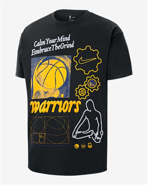 Golden State Warriors Courtside Men's Nike NBA Max90 T-Shirt. Nike IN