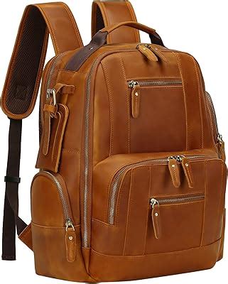 UBANT Leather Backpack for Men, 15.6 inch Laptop Backpack India | Ubuy