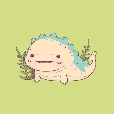 Premium Vector | Mascot for axolotl an aquatic animal a small sea ...
